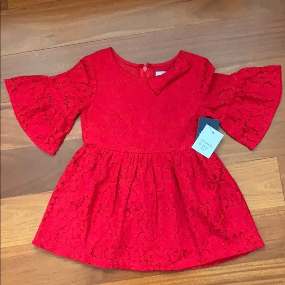 CROWN AND IVY...little girl’s lace dress - Picture 2 of 6